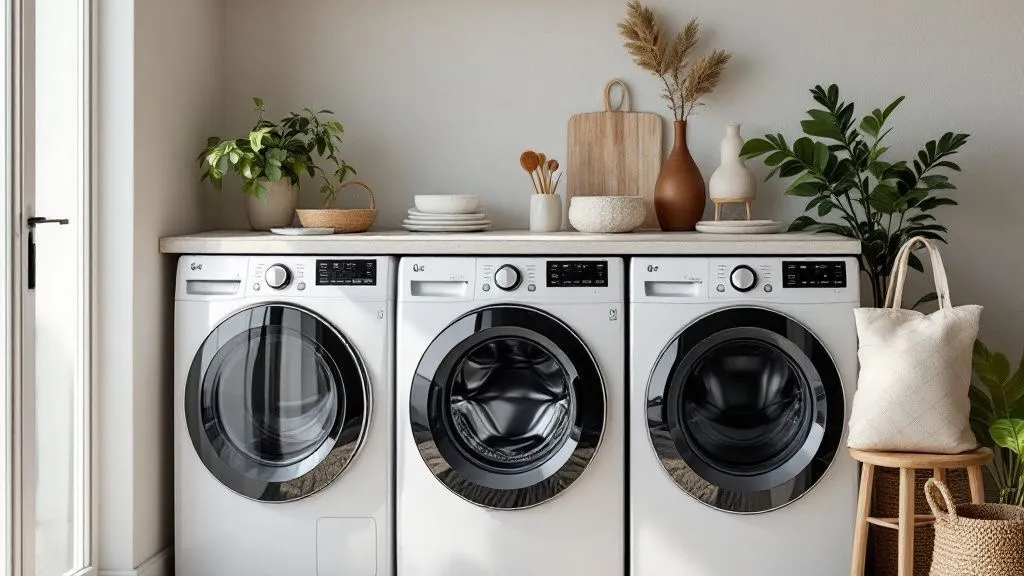 Cocina doméstica con un electrodoméstico