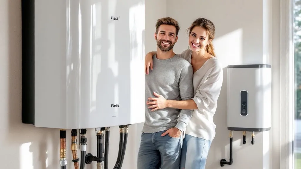 Cocina doméstica con un electrodoméstico