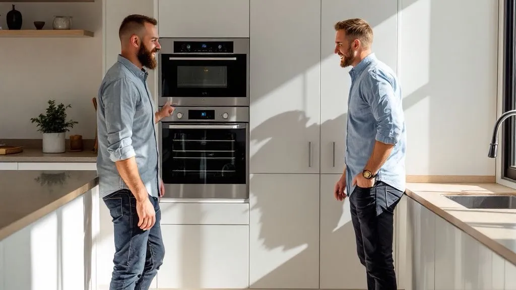 Cocina doméstica con un electrodoméstico en una vivienda de Córdoba