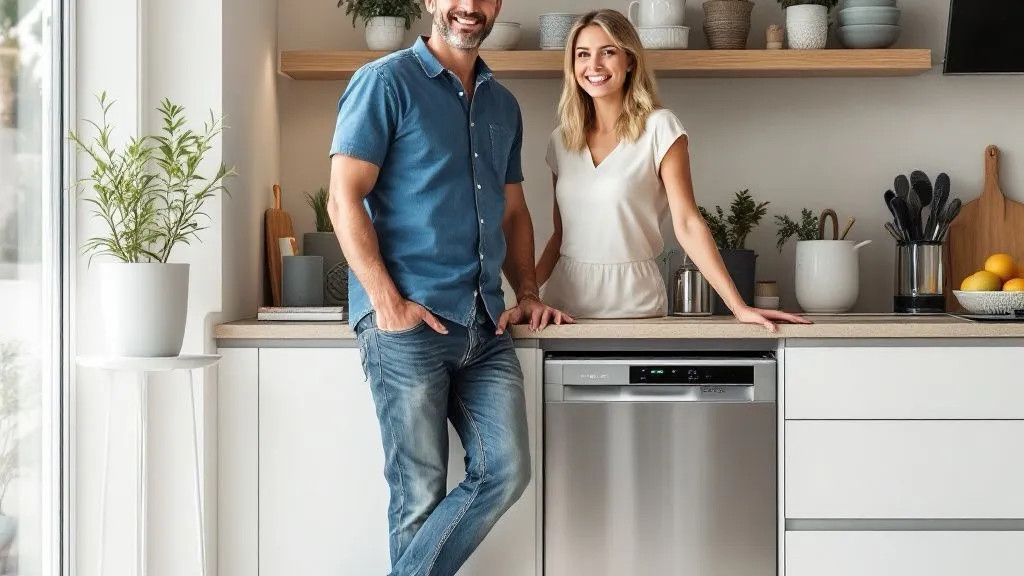 Cocina doméstica con un electrodoméstico Whirlpool