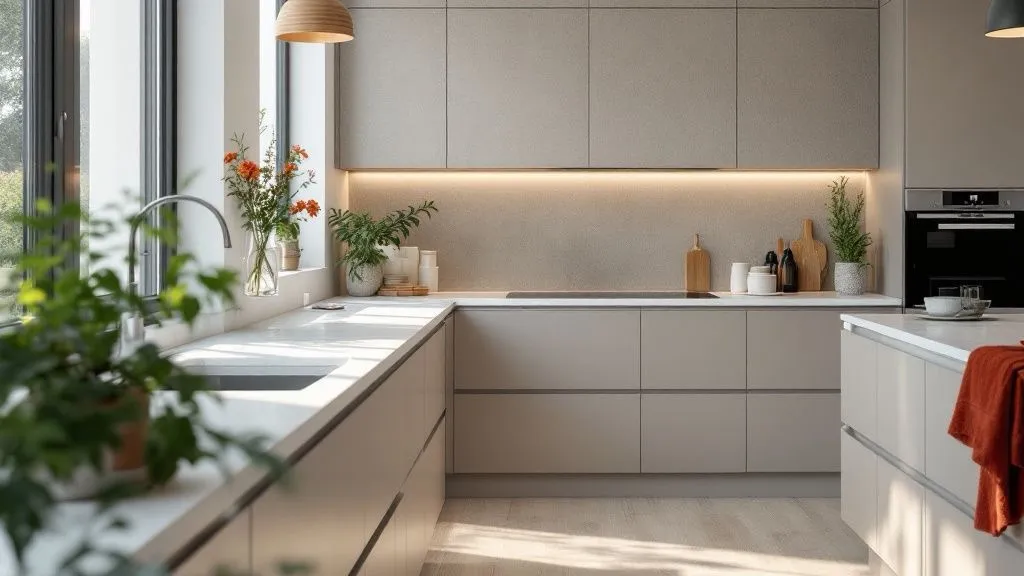 Cocina doméstica con un electrodoméstico De Dietrich