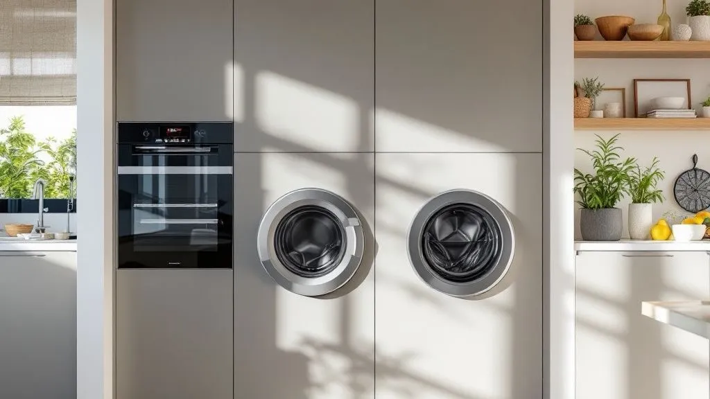 Cocina doméstica con un electrodoméstico Miele