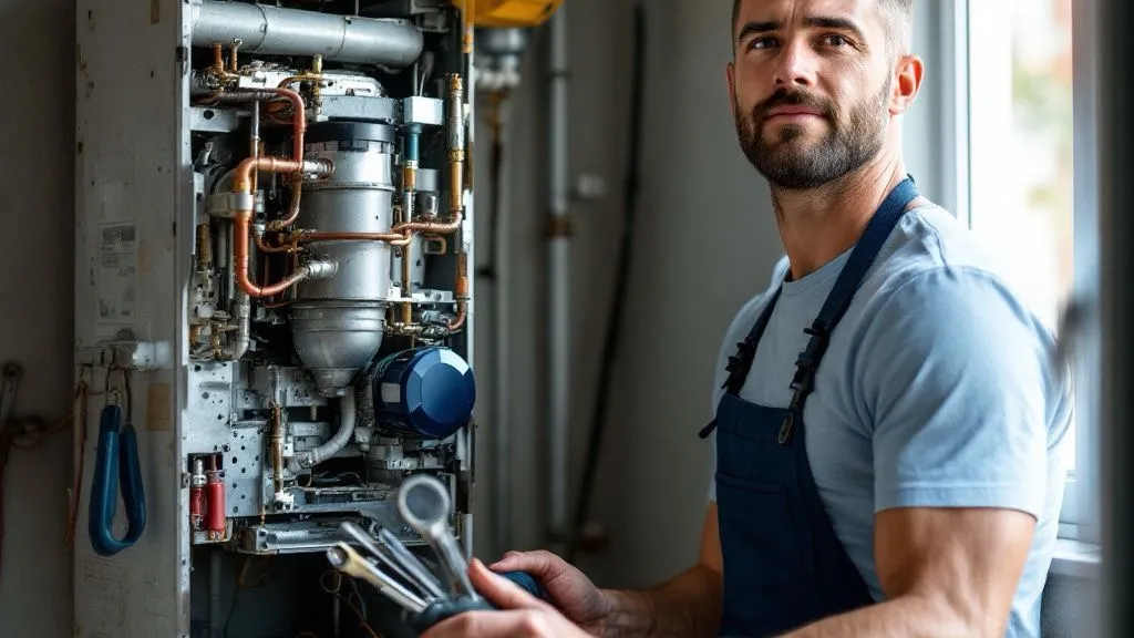 Reparación de un electrodoméstico en curso