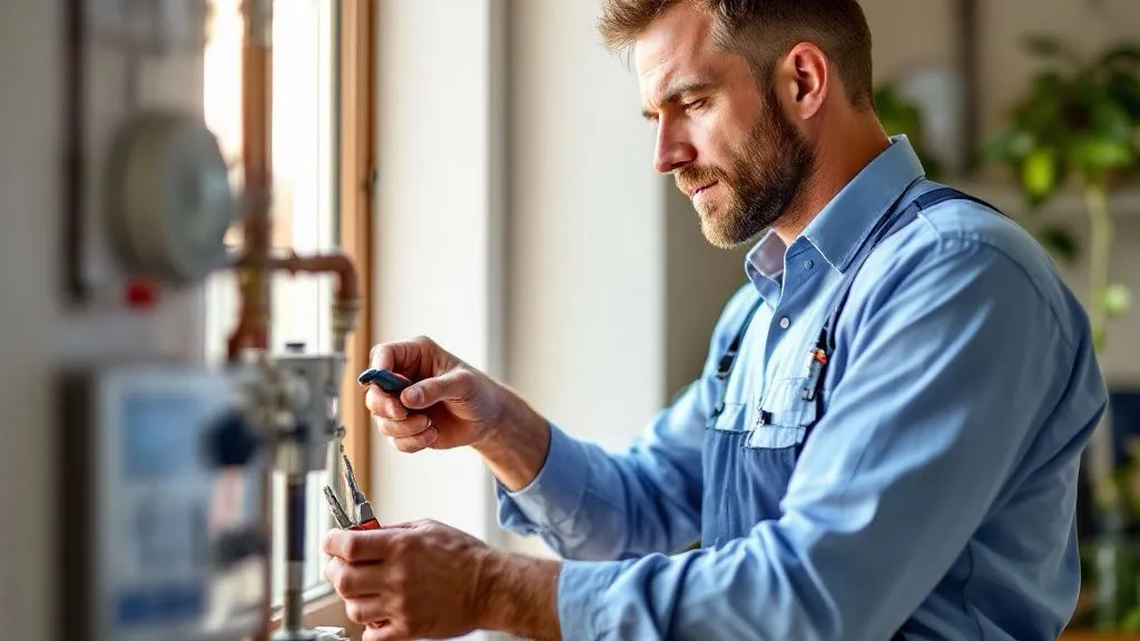 Reparación de un electrodoméstico Daikin en curso