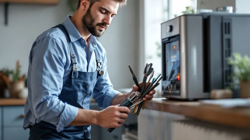 Reparación de un electrodoméstico Tifell en curso