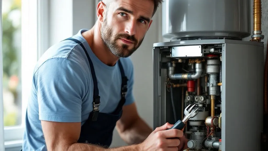 Técnico trabajando sobre un electrodoméstico en una vivienda de Córdoba